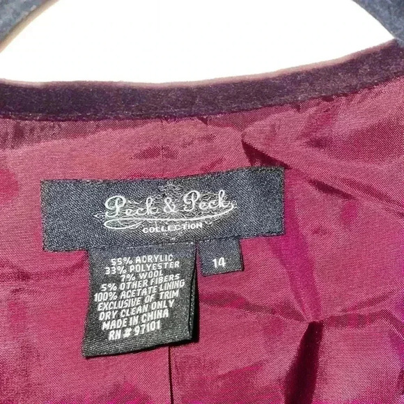 Peck & Peck tapestry vest size 14 - Picture 3 of 3